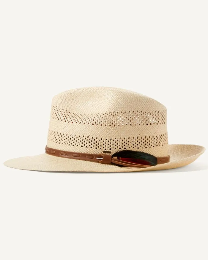 Tommy Bahama Hats and Caps Ezra Vented Panama Hat Unbleached 8211 Men
