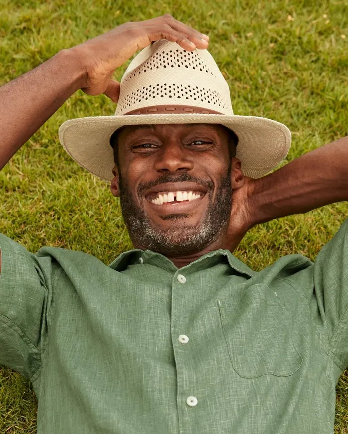Tommy Bahama Hats and Caps Ezra Vented Panama Hat Unbleached 8211 Men
