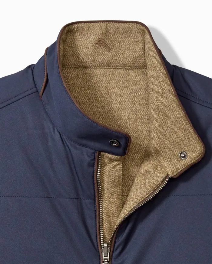 Tommy Bahama Jackets and Outerwear Pacific Grove Reversible Vest British Bourbon 8211 Men Tommy Bahama Jackets and Outerwear Pacific Grove Reversible Vest British Bourbon 8211 Men