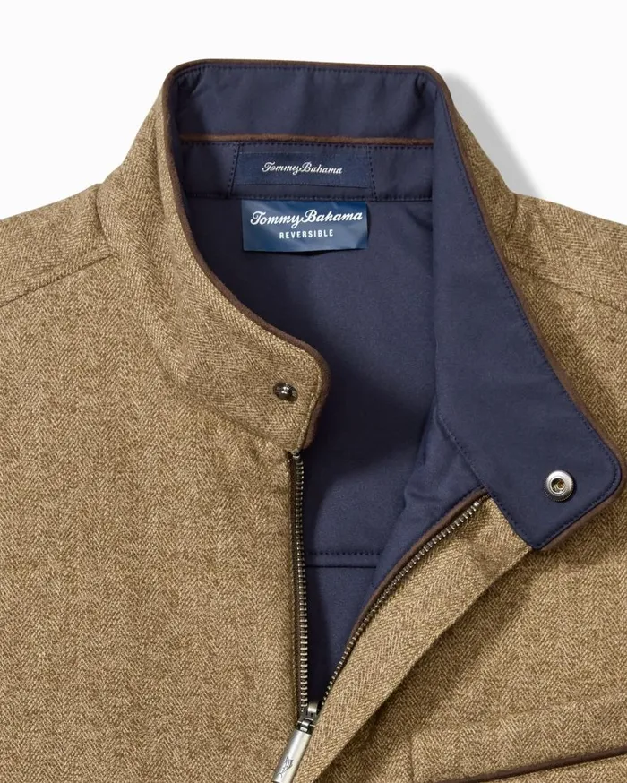 Tommy Bahama Jackets and Outerwear Pacific Grove Reversible Vest British Bourbon 8211 Men Tommy Bahama Jackets and Outerwear Pacific Grove Reversible Vest British Bourbon 8211 Men