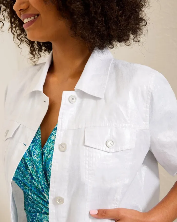 Tommy Bahama Jackets Two Palms Shimmer Linen Jacket White 8211 Women Tommy Bahama Jackets Two Palms Shimmer Linen Jacket White 8211 Women