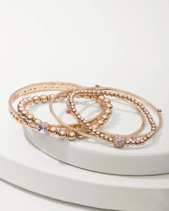 Tommy Bahama Jewelry Madeira Stretch Bracelet and Bangle Set Gold 8211 Women