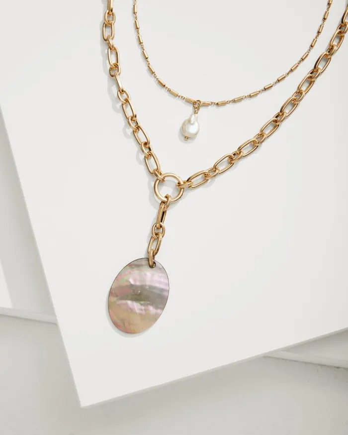 Tommy Bahama Jewelry Seaside Layered Shell And Pearl Pendant Necklace Gold 8211 Women Tommy Bahama Jewelry Seaside Layered Shell And Pearl Pendant Necklace Gold 8211 Women