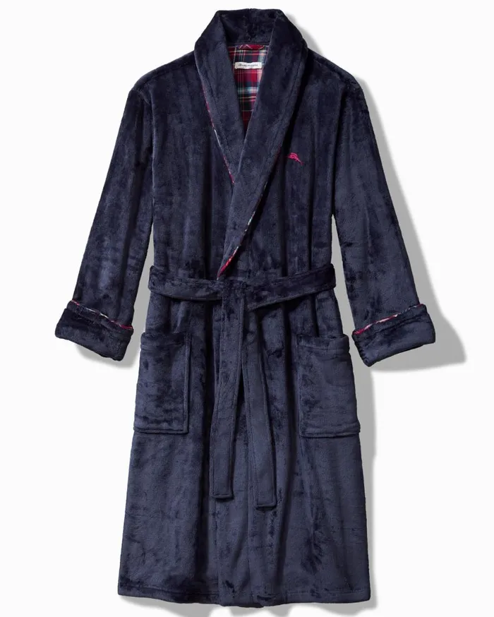Tommy Bahama Loungewear and Pajamas Plush Robe Peacoat Navy 8211 Men Tommy Bahama Loungewear and Pajamas Plush Robe Peacoat Navy 8211 Men