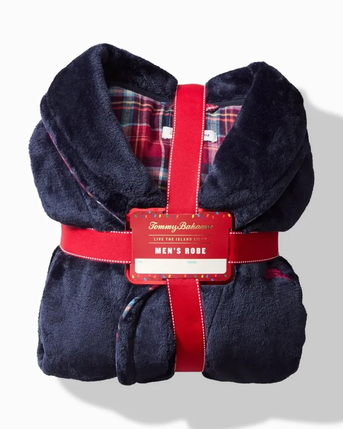 Tommy Bahama Loungewear and Pajamas Plush Robe Peacoat Navy 8211 Men Tommy Bahama Loungewear and Pajamas Plush Robe Peacoat Navy 8211 Men