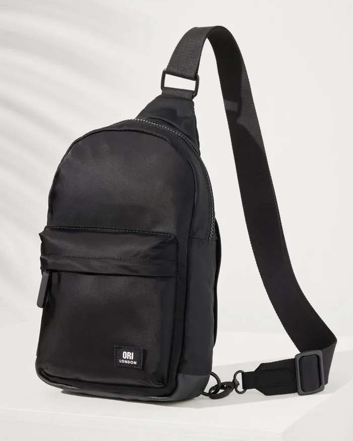 Tommy Bahama Luggage and Travel Willesden Black Sling Bag All Black 8211 MenWomenBeach and Home Tommy Bahama Luggage and Travel Willesden Black Sling Bag All Black 8211 MenWomenBeach and Home