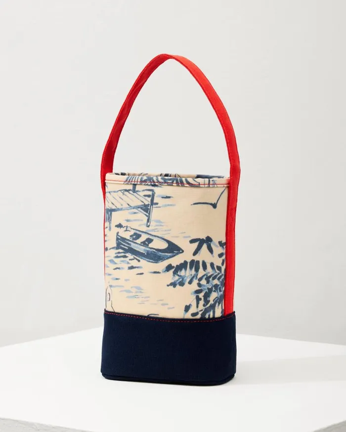 Tommy Bahama Outdoor Accessories Daise Seascape Wine Caddy Navy 8211 Beach and Home Tommy Bahama Outdoor Accessories Daise Seascape Wine Caddy Navy 8211 Beach and Home