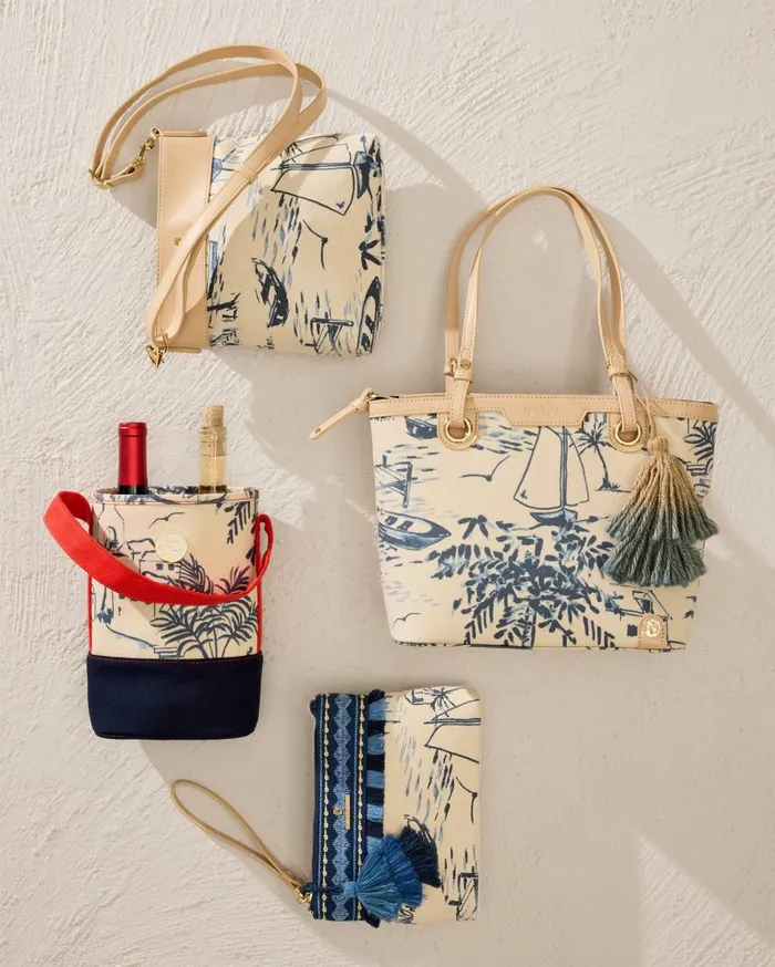 Tommy Bahama Outdoor Accessories Daise Seascape Wine Caddy Navy 8211 Beach and Home Tommy Bahama Outdoor Accessories Daise Seascape Wine Caddy Navy 8211 Beach and Home