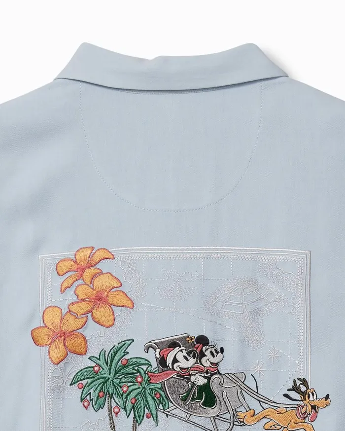 Tommy Bahama Shirts Disney Huladay Sleigh Ride Silk Camp Shirt Silvery Blue 8211 Men Tommy Bahama Shirts Disney Huladay Sleigh Ride Silk Camp Shirt Silvery Blue 8211 Men