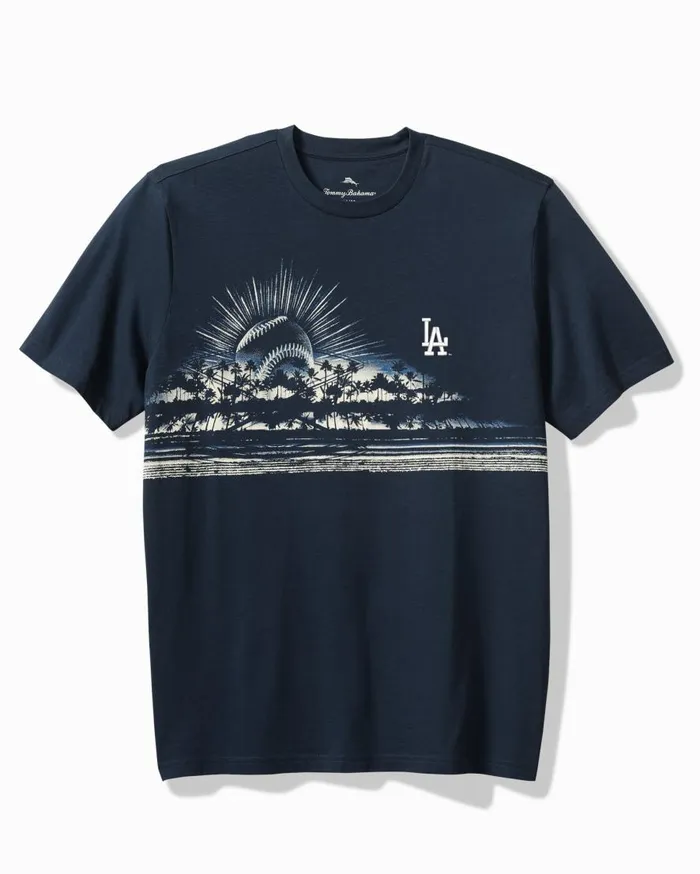 Tommy Bahama Shirts MLB Catch The Sunset Graphic TShirt Losangelesdodgers 8211 Men