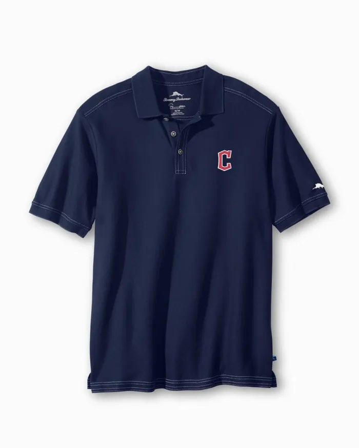 Tommy Bahama Shirts The MLB Emfielder Polo Clevelandguardians 8211 Men