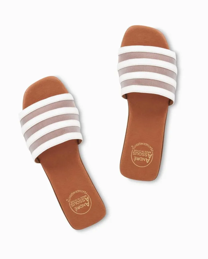 Tommy Bahama Shoes and Sandals Andr Assous Kaila Nappa Leather and Mesh Sandals White 8211 Women Tommy Bahama Shoes and Sandals Andr Assous Kaila Nappa Leather and Mesh Sandals White 8211 Women
