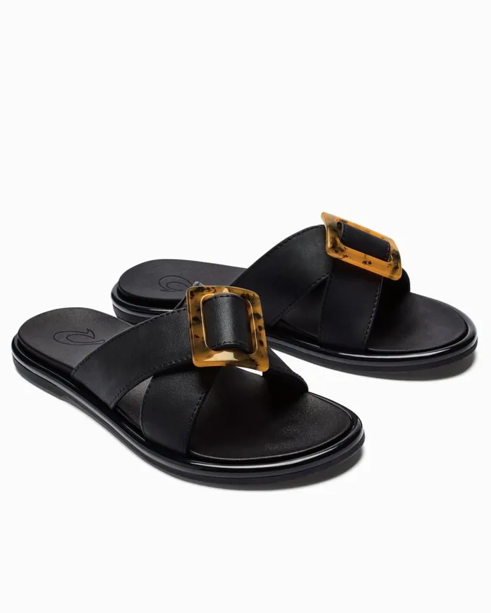 Tommy Bahama Shoes and Sandals Olukai La039I Slide Sandals Black 8211 Women