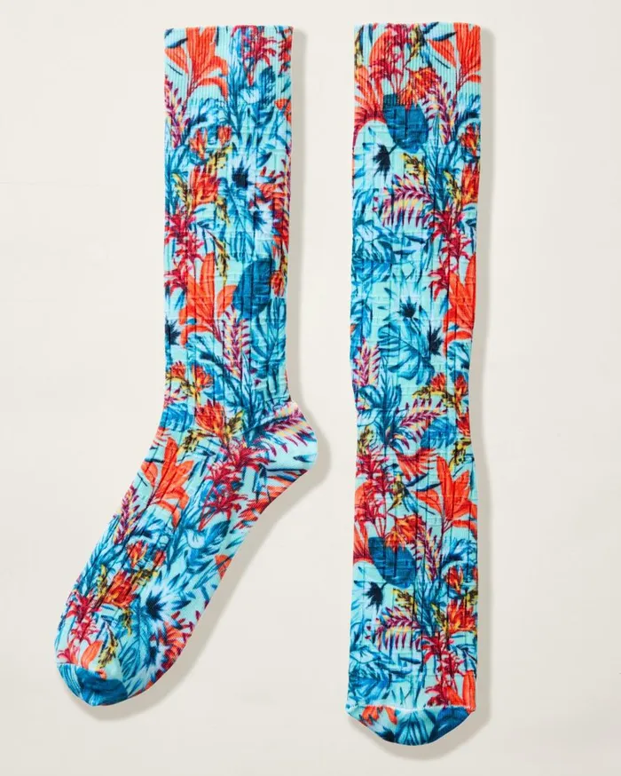 Tommy Bahama Socks In Full Bloom Socks Blue Swell 8211 Men