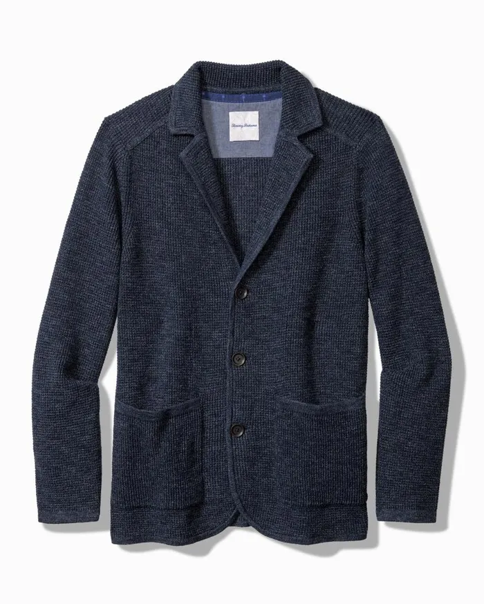 Tommy Bahama Sweaters Cityscape Sweater Blazer Ocean Deep 8211 Men