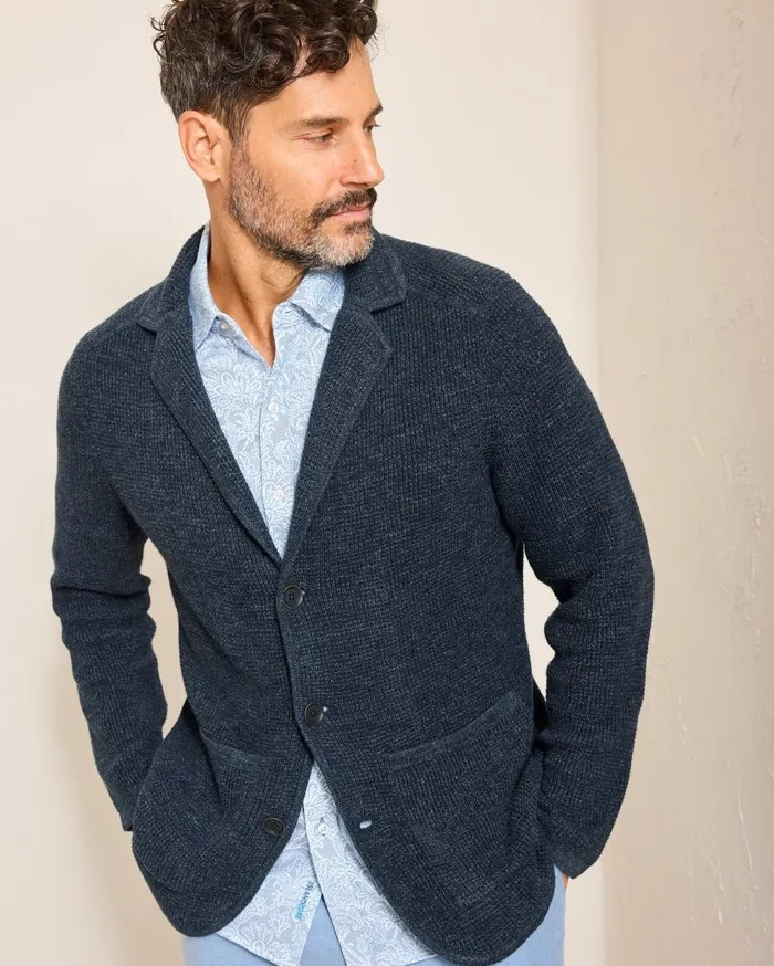 Tommy Bahama Sweaters Cityscape Sweater Blazer Ocean Deep 8211 Men Tommy Bahama Sweaters Cityscape Sweater Blazer Ocean Deep 8211 Men