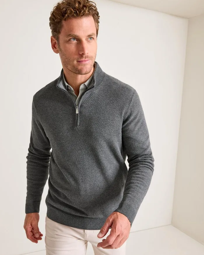 Tommy Bahama Sweaters Coolside Legend HalfZip IslandZone Sweater Grey Mist 8211 Men Tommy Bahama Sweaters Coolside Legend HalfZip IslandZone Sweater Grey Mist 8211 Men