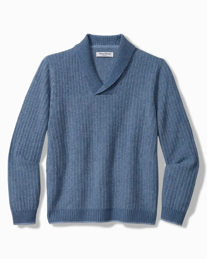 Tommy Bahama Sweaters Soundscape Cashmere Sweater Baltic 8211 Men