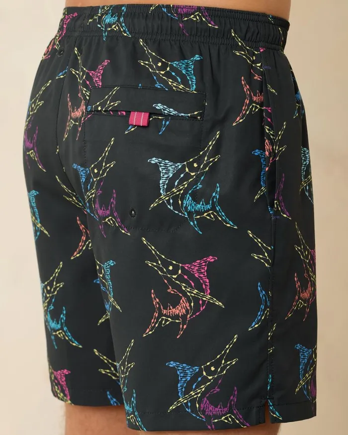 Tommy Bahama Swim and Boardshorts Naples Spotted At Sea 6Inch Swim Trunks Black 8211 Men Tommy Bahama Swim and Boardshorts Naples Spotted At Sea 6Inch Swim Trunks Black 8211 Men