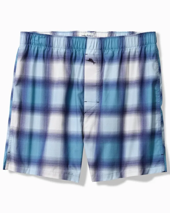 Tommy Bahama Underwear Big and Tall Woven Marlin Print Boxers Ancient Ivory 8211 Men