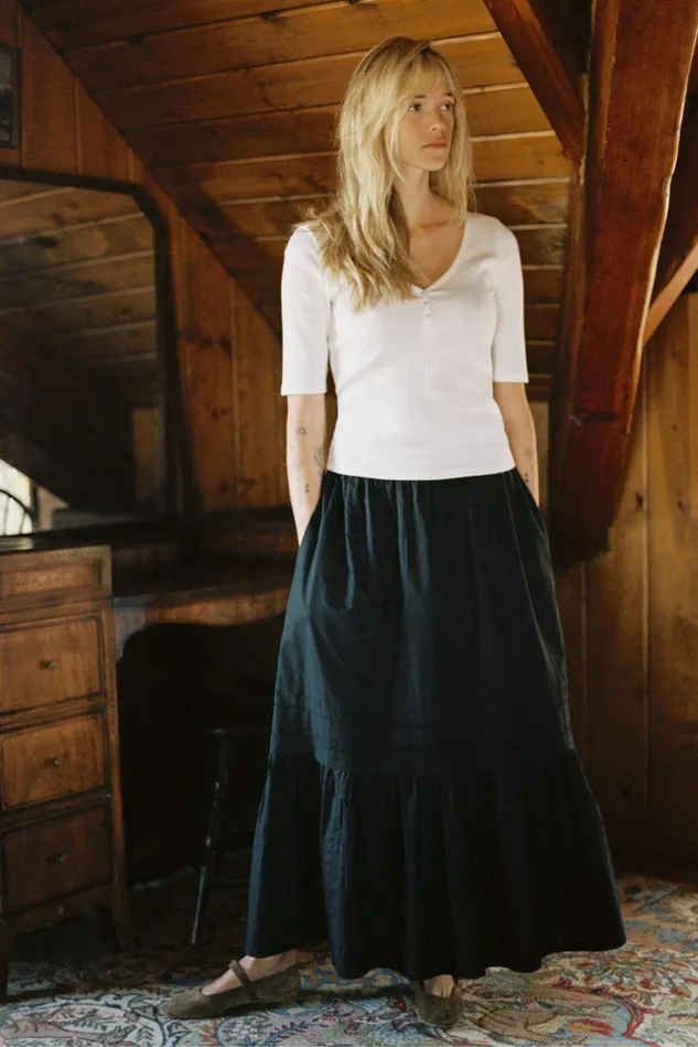 Tops and Blouses Christy Dawn Women The Wren Tee Ivory Tops and Blouses Christy Dawn Women The Wren Tee Ivory