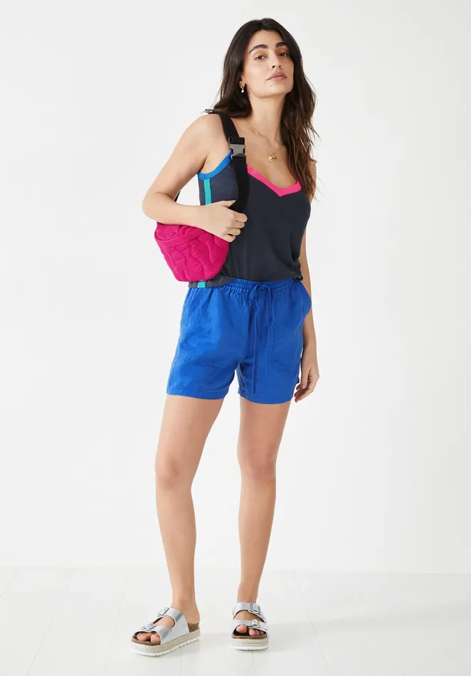 Tops and TShirts Women Hush Astrid Vest Top Washed Blackmulti