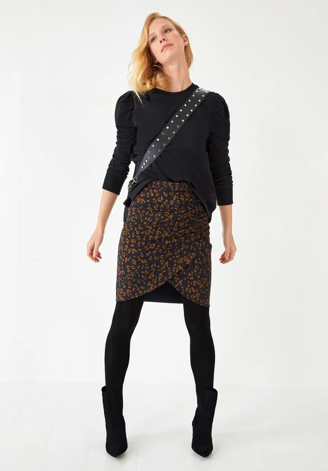 Tops and TShirts Women Hush Bella Puff Sleeve Top Black