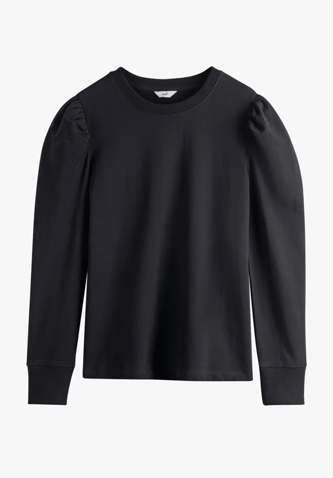 Tops and TShirts Women Hush Bella Puff Sleeve Top Black