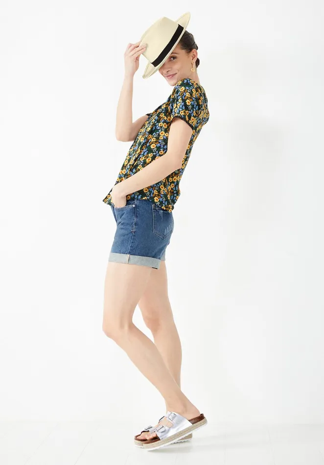Tops and TShirts Women Hush Merica Top Dark Pop Foral
