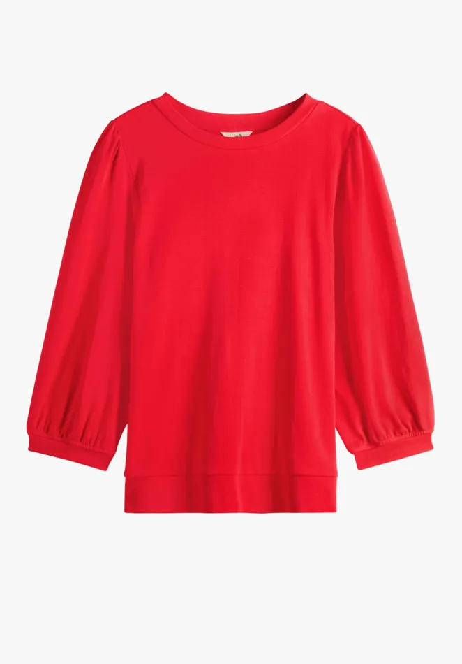 Tops and TShirts Women Hush Mimi Puff Sleeve TShirt Red