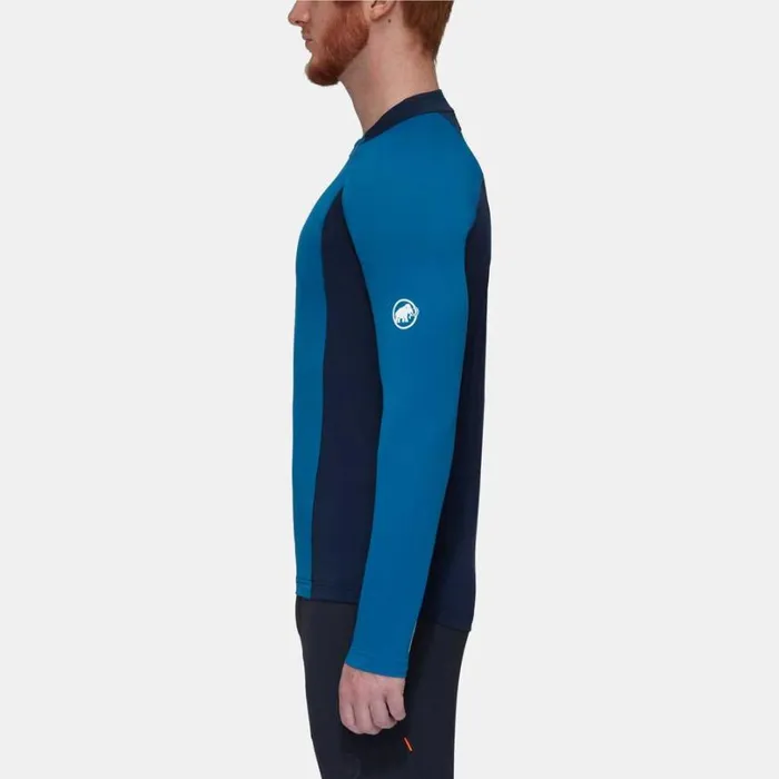 Tops Men Mammut Aenergy FL Half Zip Longsleeve Deep Icemarine Tops Men Mammut Aenergy FL Half Zip Longsleeve Deep Icemarine
