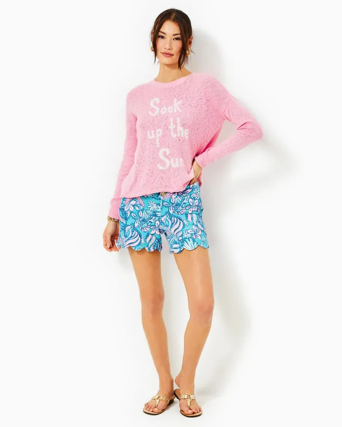 Tops WomenHome and Gifts Lilly Pulitzer Pippy Sweater Peony Pink Soak Up The Sun Intarsia Tops WomenHome and Gifts Lilly Pulitzer Pippy Sweater Peony Pink Soak Up The Sun Intarsia