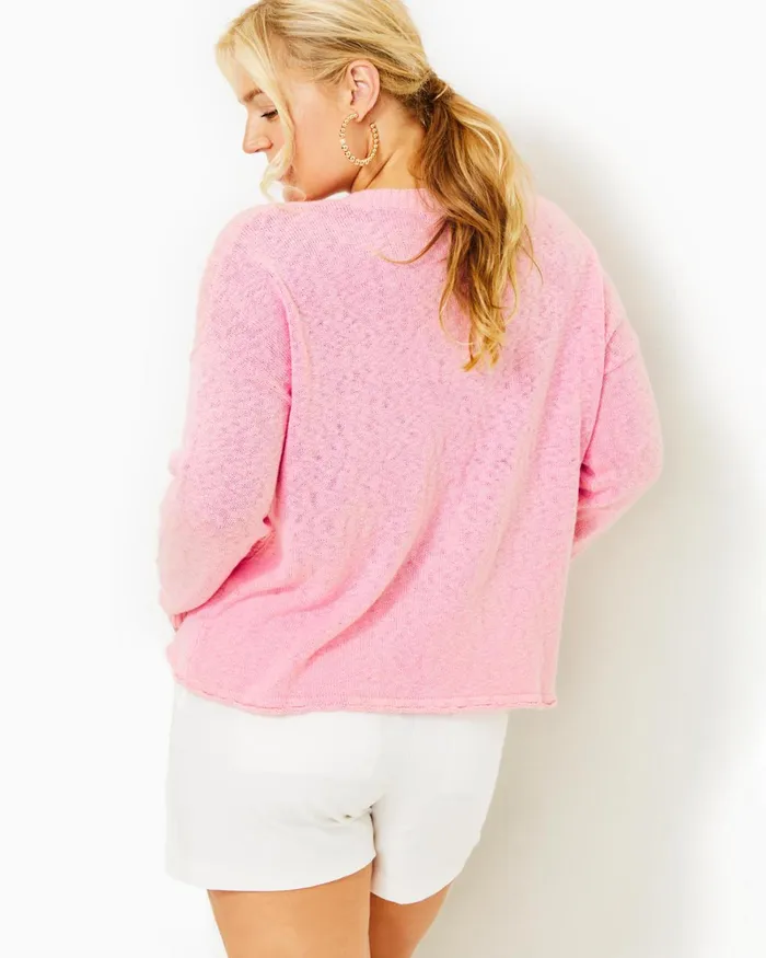 Tops WomenHome and Gifts Lilly Pulitzer Pippy Sweater Peony Pink Soak Up The Sun Intarsia Tops WomenHome and Gifts Lilly Pulitzer Pippy Sweater Peony Pink Soak Up The Sun Intarsia