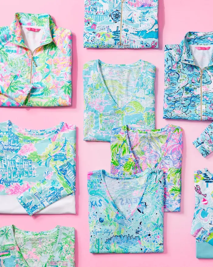 Tops Women Lilly Pulitzer Etta VNeck Top Multi Lilly Loves Hawaii Tops Women Lilly Pulitzer Etta VNeck Top Multi Lilly Loves Hawaii