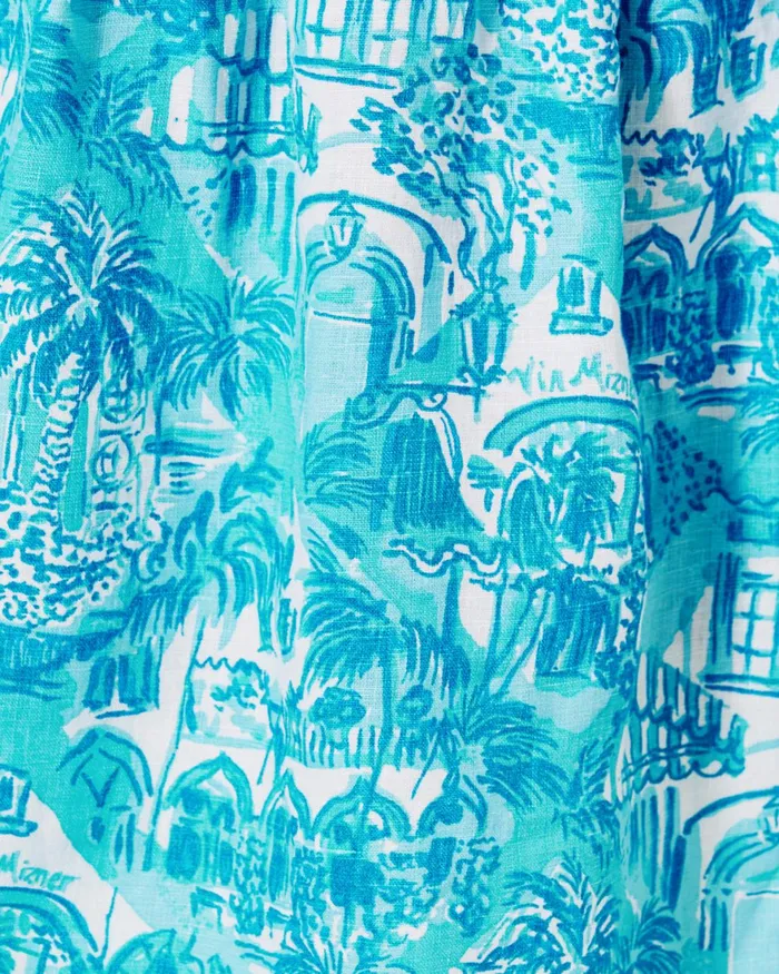 Tops Women Lilly Pulitzer Leanne OffTheShoulder Linen Top Amalfi Blue Sunny State Of Mind Tops Women Lilly Pulitzer Leanne OffTheShoulder Linen Top Amalfi Blue Sunny State Of Mind