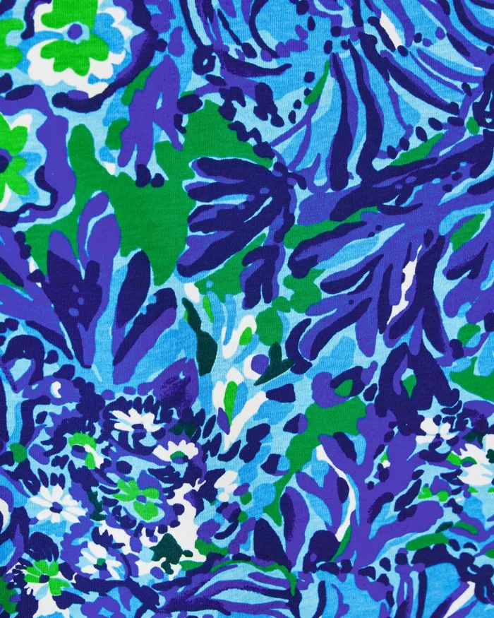 Tops Women Lilly Pulitzer Rhett Top Abaco Blue In Turtle Awe Tops Women Lilly Pulitzer Rhett Top Abaco Blue In Turtle Awe