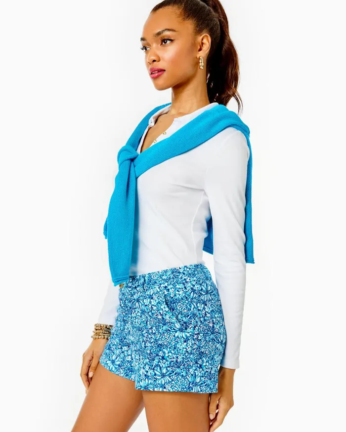 Tops Women Lilly Pulitzer Sea Breeze Eyelet Button Down Top Resort White Ditsy Diamond Poly Eyelet Tops Women Lilly Pulitzer Sea Breeze Eyelet Button Down Top Resort White Ditsy Diamond Poly Eyelet