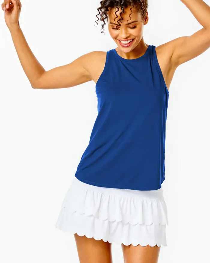 Tops Women Lilly Pulitzer UPF 50 Luxletic Westley Tank Top Oyster Bay Navy Tops Women Lilly Pulitzer UPF 50 Luxletic Westley Tank Top Oyster Bay Navy