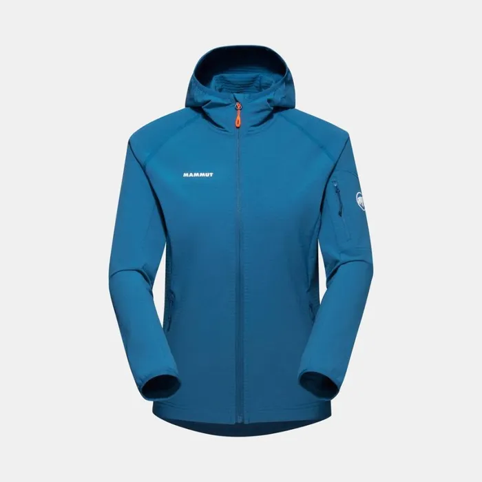 Tops Women Mammut Madris Light ML Hooded Jacket Deep Ice