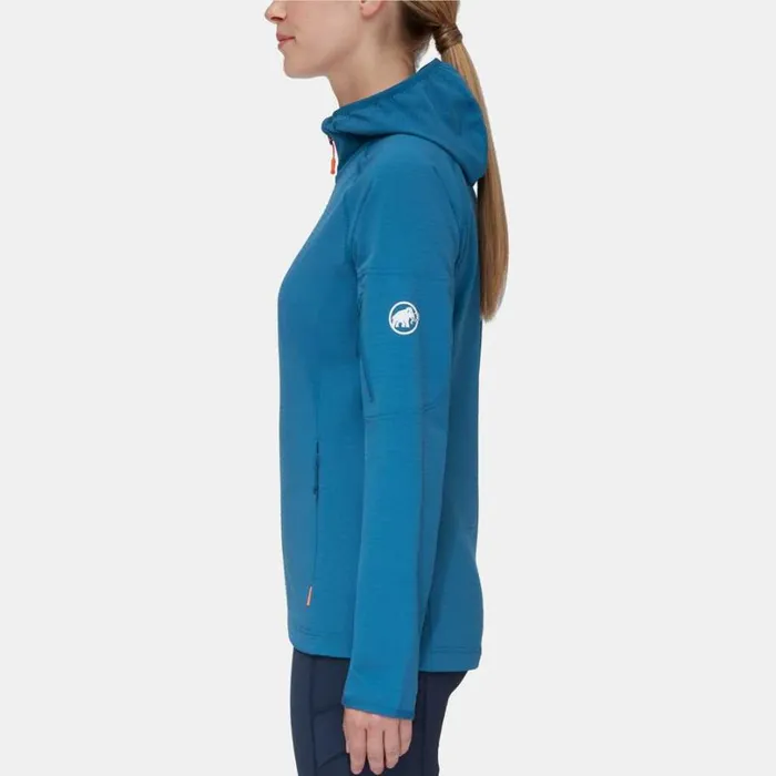 Tops Women Mammut Madris Light ML Hooded Jacket Deep Ice Tops Women Mammut Madris Light ML Hooded Jacket Deep Ice