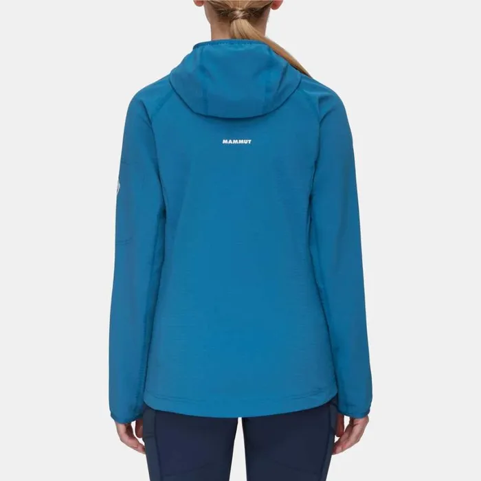 Tops Women Mammut Madris Light ML Hooded Jacket Deep Ice Tops Women Mammut Madris Light ML Hooded Jacket Deep Ice