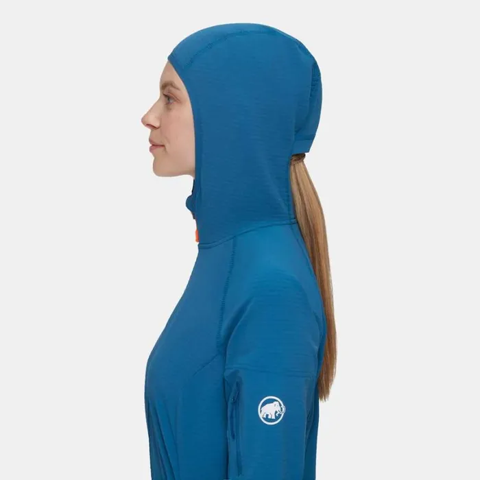 Tops Women Mammut Madris Light ML Hooded Jacket Deep Ice Tops Women Mammut Madris Light ML Hooded Jacket Deep Ice
