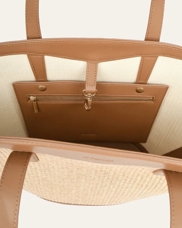 TOTES Papi tote bag caramel raffia 8211 jomercer Women TOTES Papi tote bag caramel raffia 8211 jomercer Women