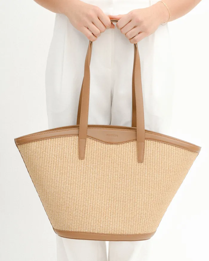 TOTES Papi tote bag caramel raffia 8211 jomercer Women TOTES Papi tote bag caramel raffia 8211 jomercer Women