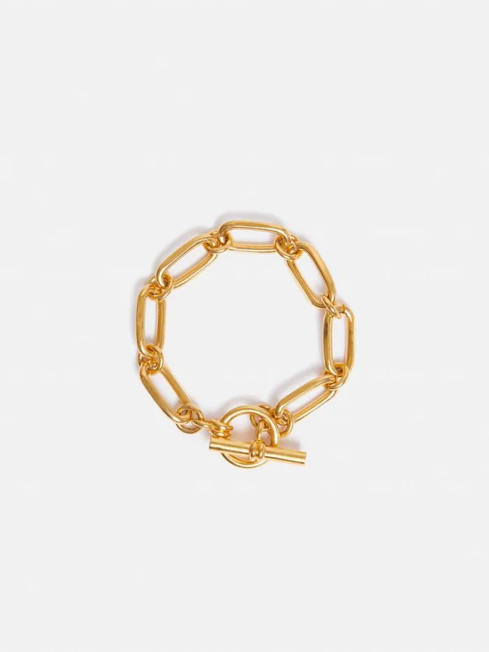 Trombone Link Bracelet Gold Women Jigsaw Party