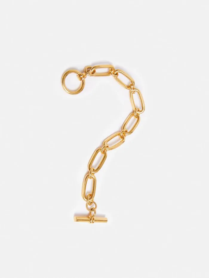 Trombone Link Bracelet Gold Women Jigsaw Party