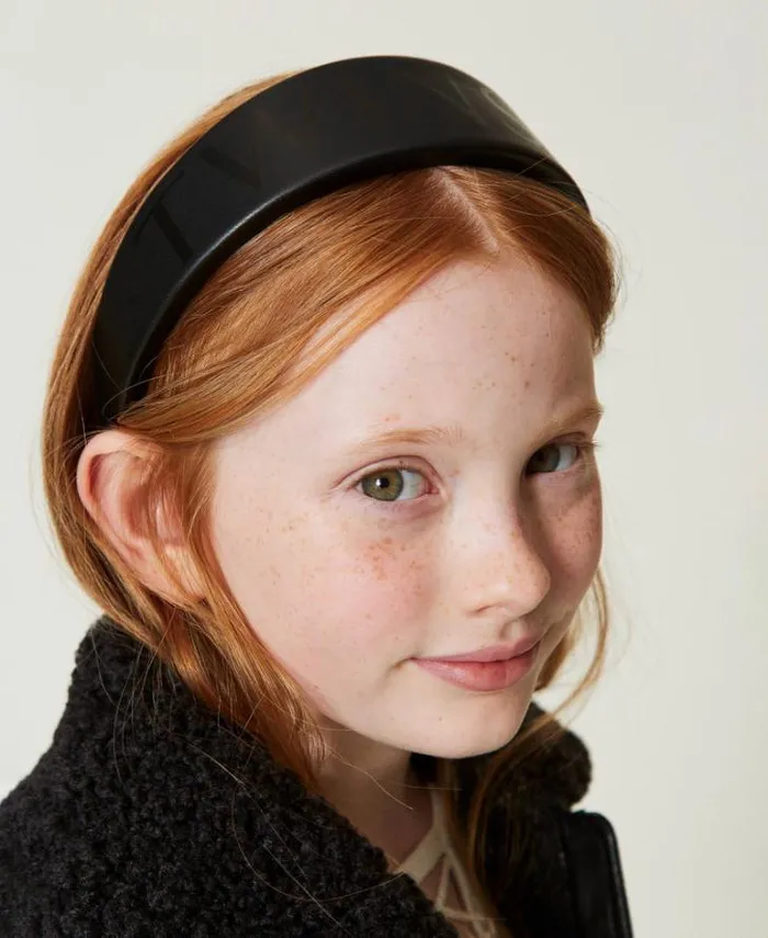 Twinset Accessories Headband With Logo Black 8211 Girl