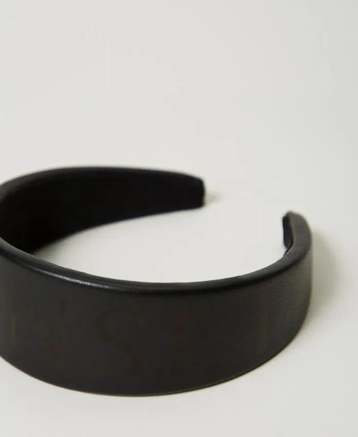 Twinset Accessories Headband With Logo Black 8211 Girl