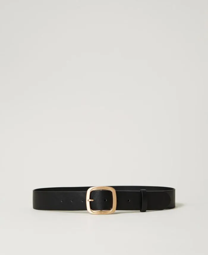 Twinset Belts Belt With Square Buckle Black 8211 Accessories