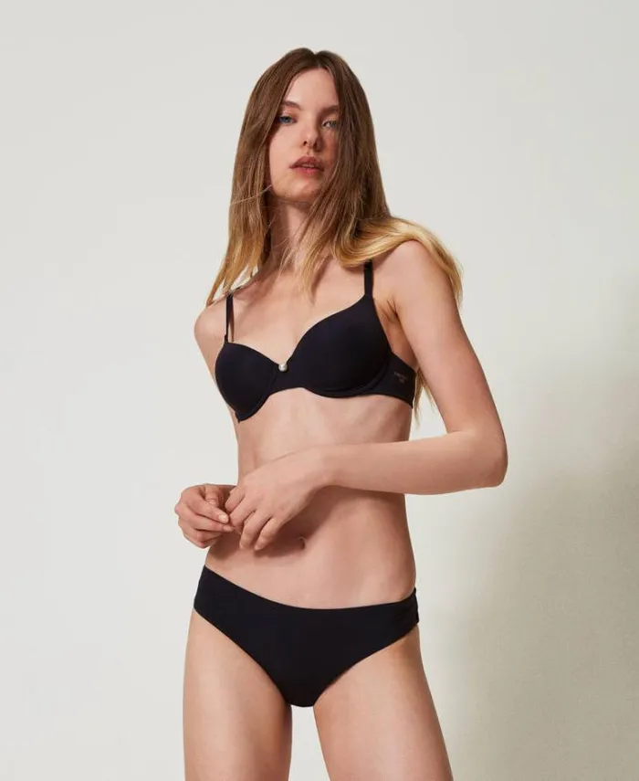 Twinset Underwear And Nightwear Charmeuse Briefs Black 8211 Clothing